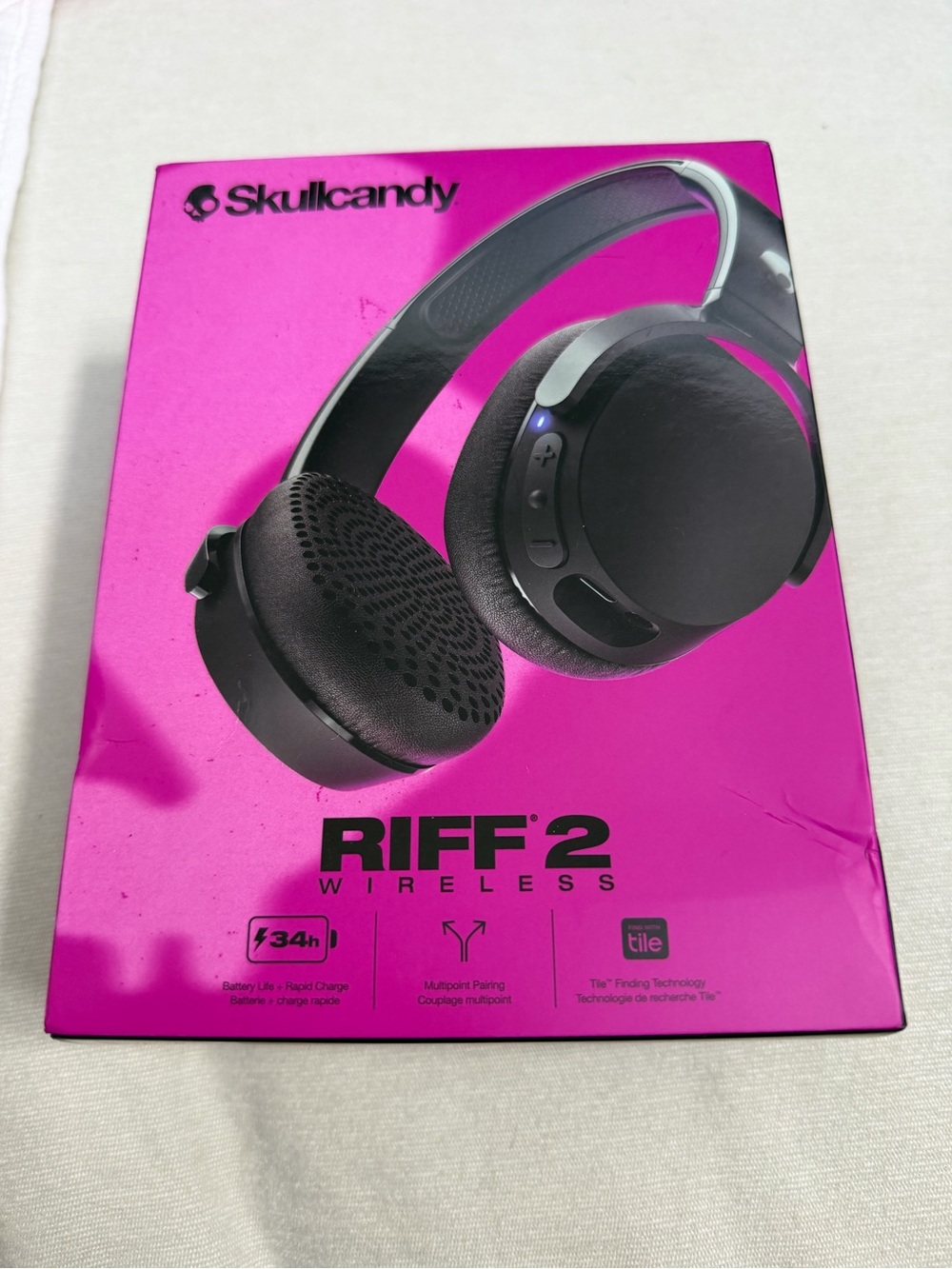 Skullcandy RIFF 2 Wireless Headphones - Black brand new